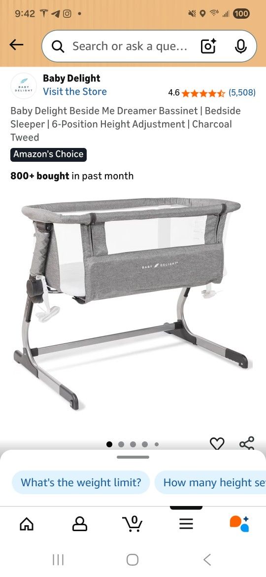 Baby Delight Beside Me Dreamer Bassinet