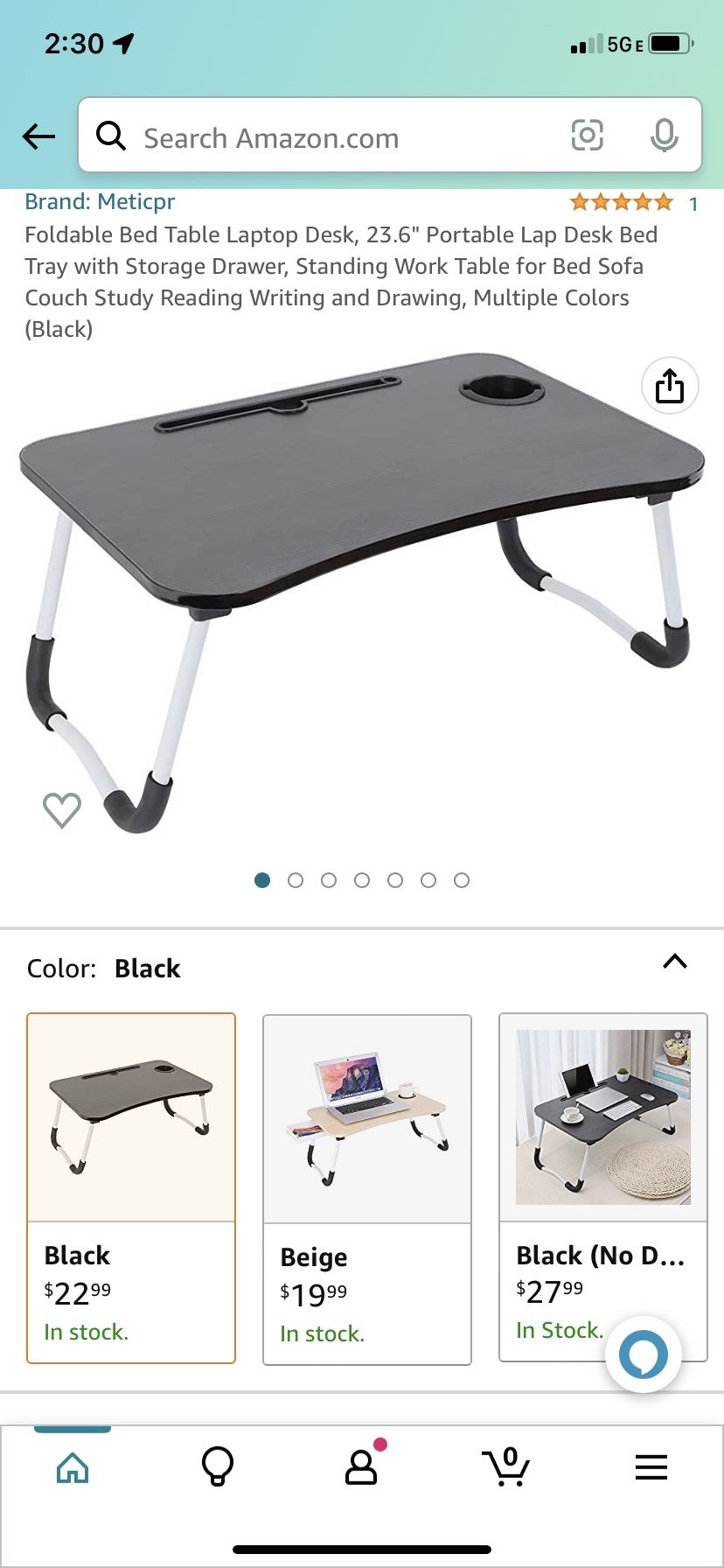 Foldable Bed Table Laptop Desk
