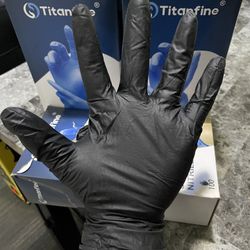 Black Nitrile Gloves 