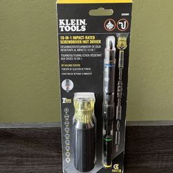KLEIN 10-IN-1 IMPACT-RATED SCREWDRIVER/NUT DRIVER
