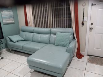 Sectional De Piel