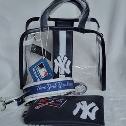 Loungefly MLB New York Yankees clear stadium crossbody