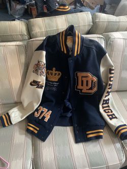 2006 Nike Air Dunk High Destroyer letterman Jacket XL