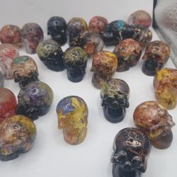 Small Resin Skulls Great For Terrariums. Skull Decor