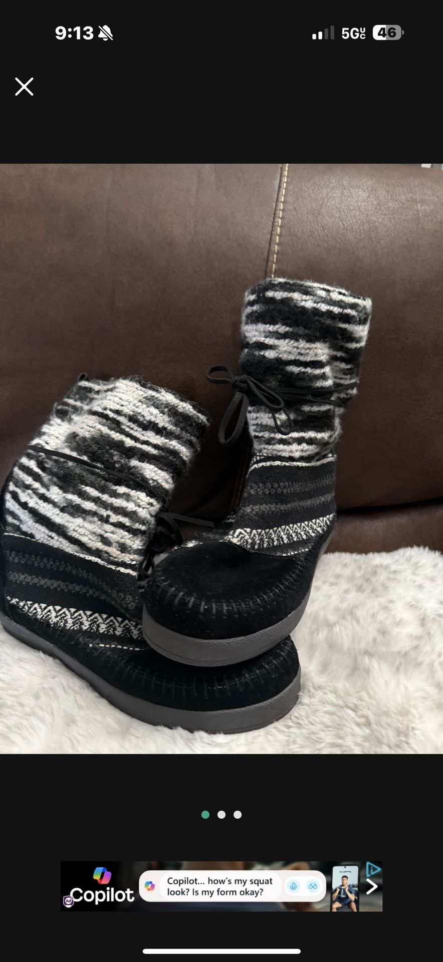 Soft Toms boots size 8