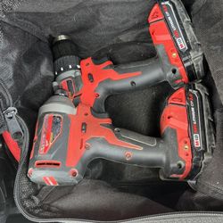 18v brushless miluwalkee drills and batteries