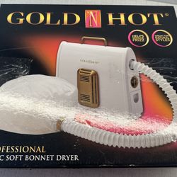 Open Box-NEW Gold N' Hot GH3985 Professional Ionic Soft Bonnet Hair Dryer 