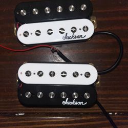 Jackson “Belcat” High Output Humbuckers Guitar Pickup Set Zebra Coil 