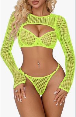 Neon Green lingerie large