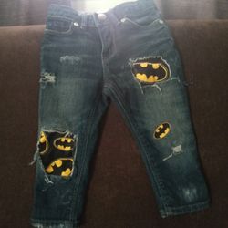 Custom made Batman Jeans 12-18mo