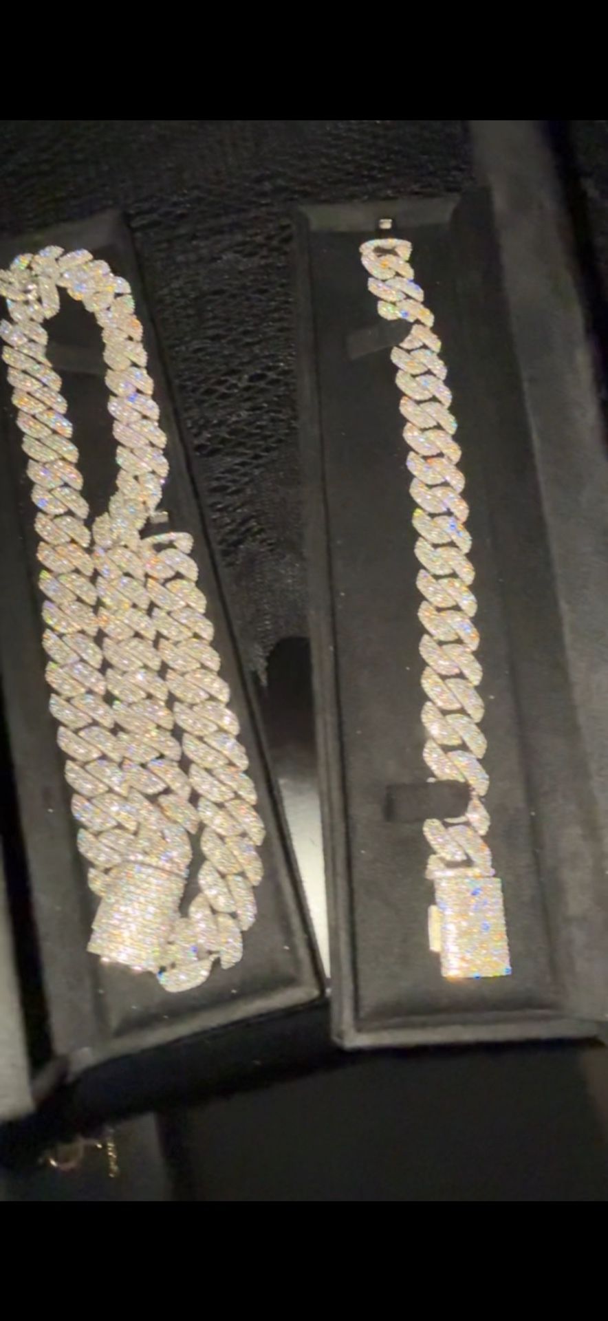 Chain Vvs Diamond and Bracelet