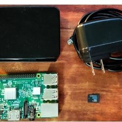 Raspberry Pi 3 Model 3 v1.2 with power adapter, 8GB SD Card, Case And Heatsink