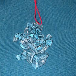 Disney Merry Crystals 24% Lead Crystal Holiday Ornament Mickey Mouse Exclusive