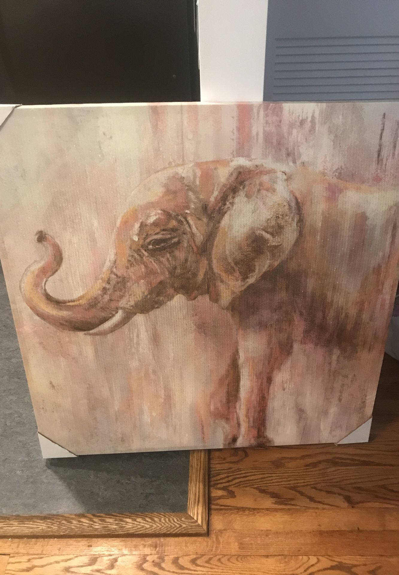 Elephant painting wall decor