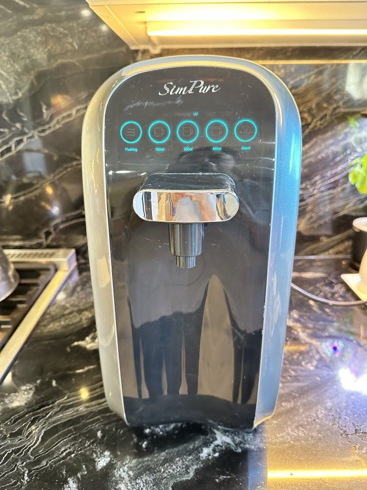 SimPure Y7P-BW UV Countertop Reverse Osmosis Water Filter, NSF/ANSI 58 Certified, 4 Stage RO Water Filtration System, Water Purifier for Home