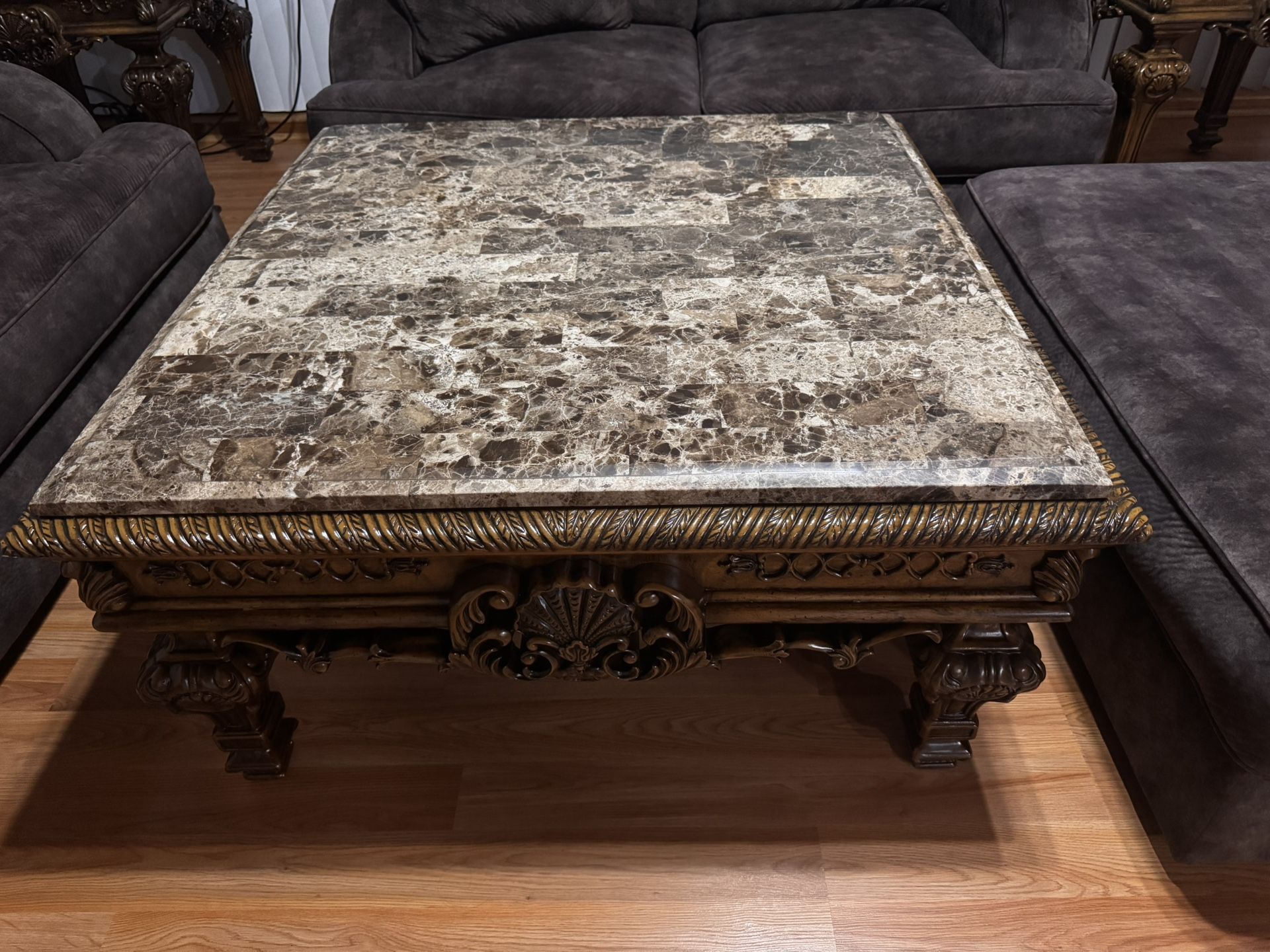Casa Mollino Marble Coffee Table Set