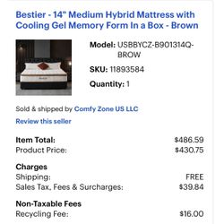 14” New Mattress