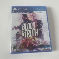 Blood And Truth ps4 Video Game - Unopened 