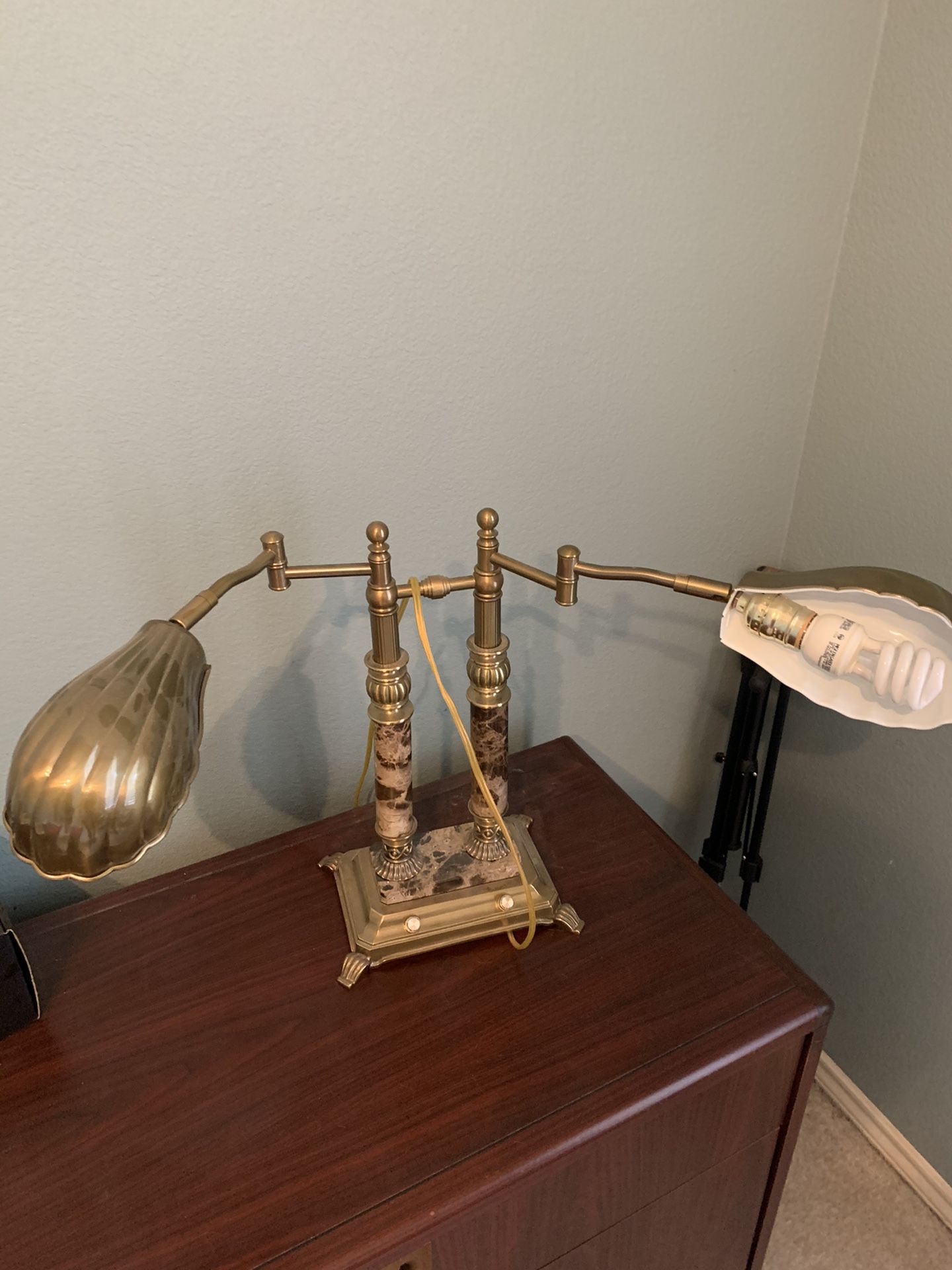 Antique dual-control fancy desk lamp 🪔