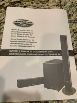 Monster HT tower 100 speakers new!