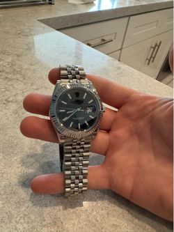 ROLLIE Datejust Style Jubilee Watch – Black Dial