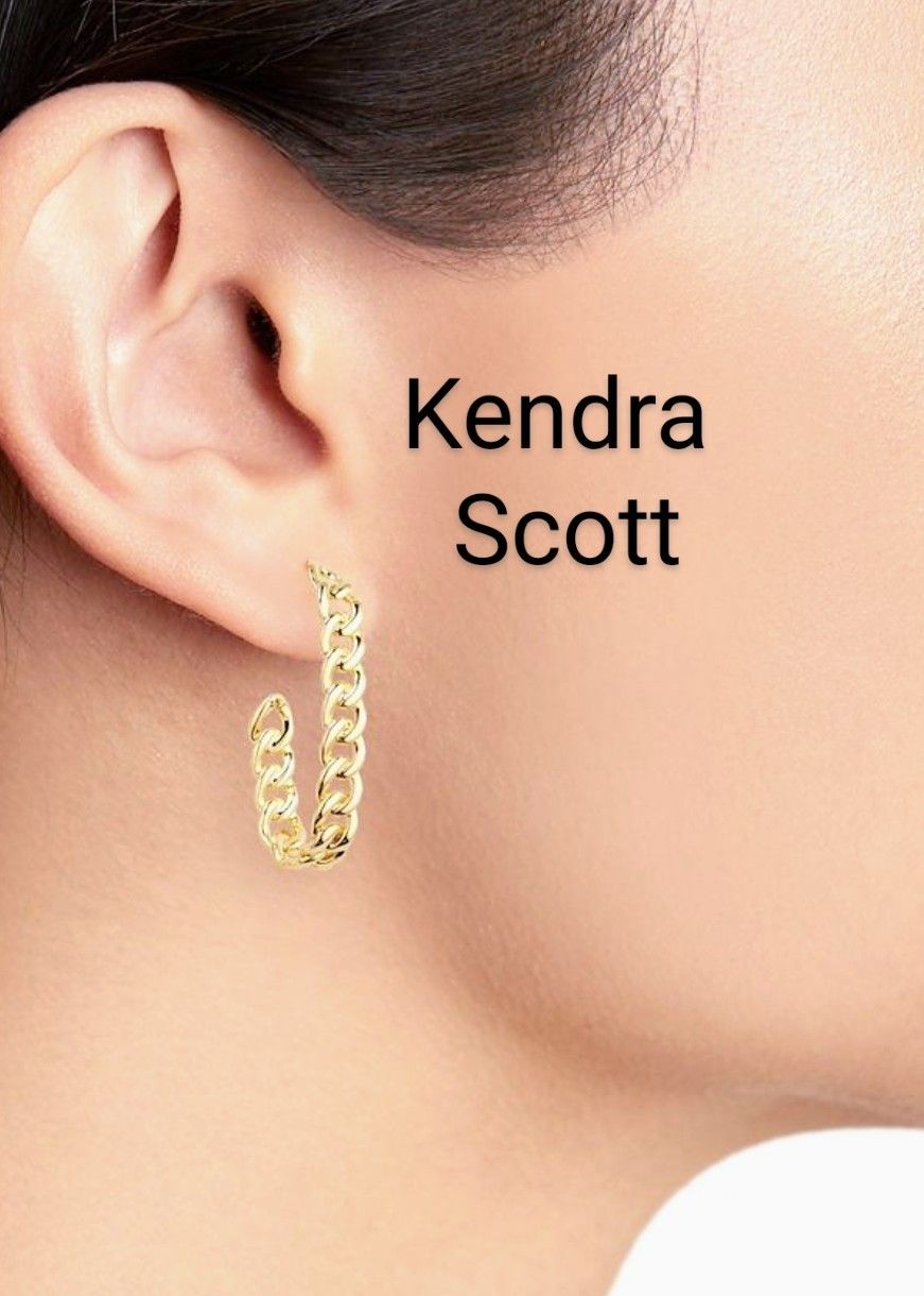 SHIPPING ONLY * Kendra Scott 14kt Gold-Plated Grier Link Earrings