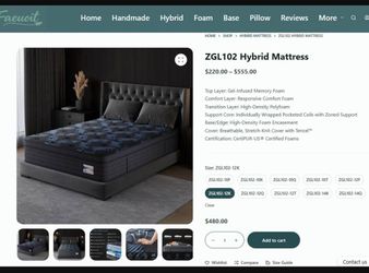 BLUEWATER SLEEP HYBRID MATTRESS