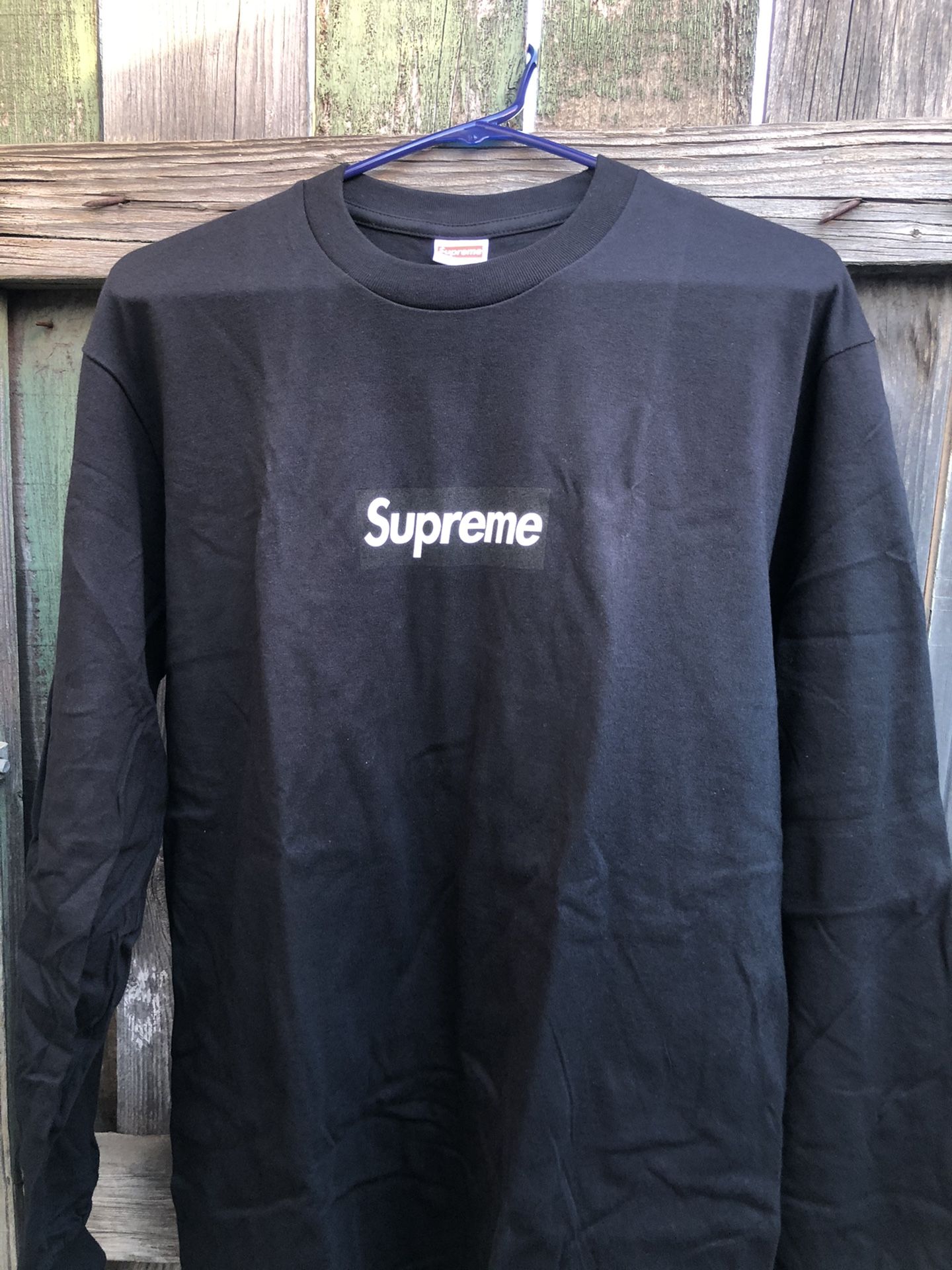 Supreme box logo Black Long sleeve