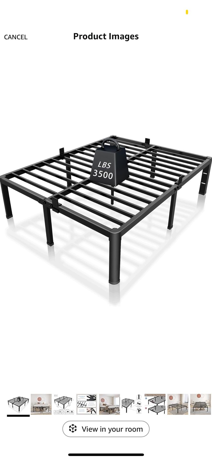 King Heavy Duty Metal Bed Frame