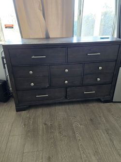 Dresser and night stand both pieces