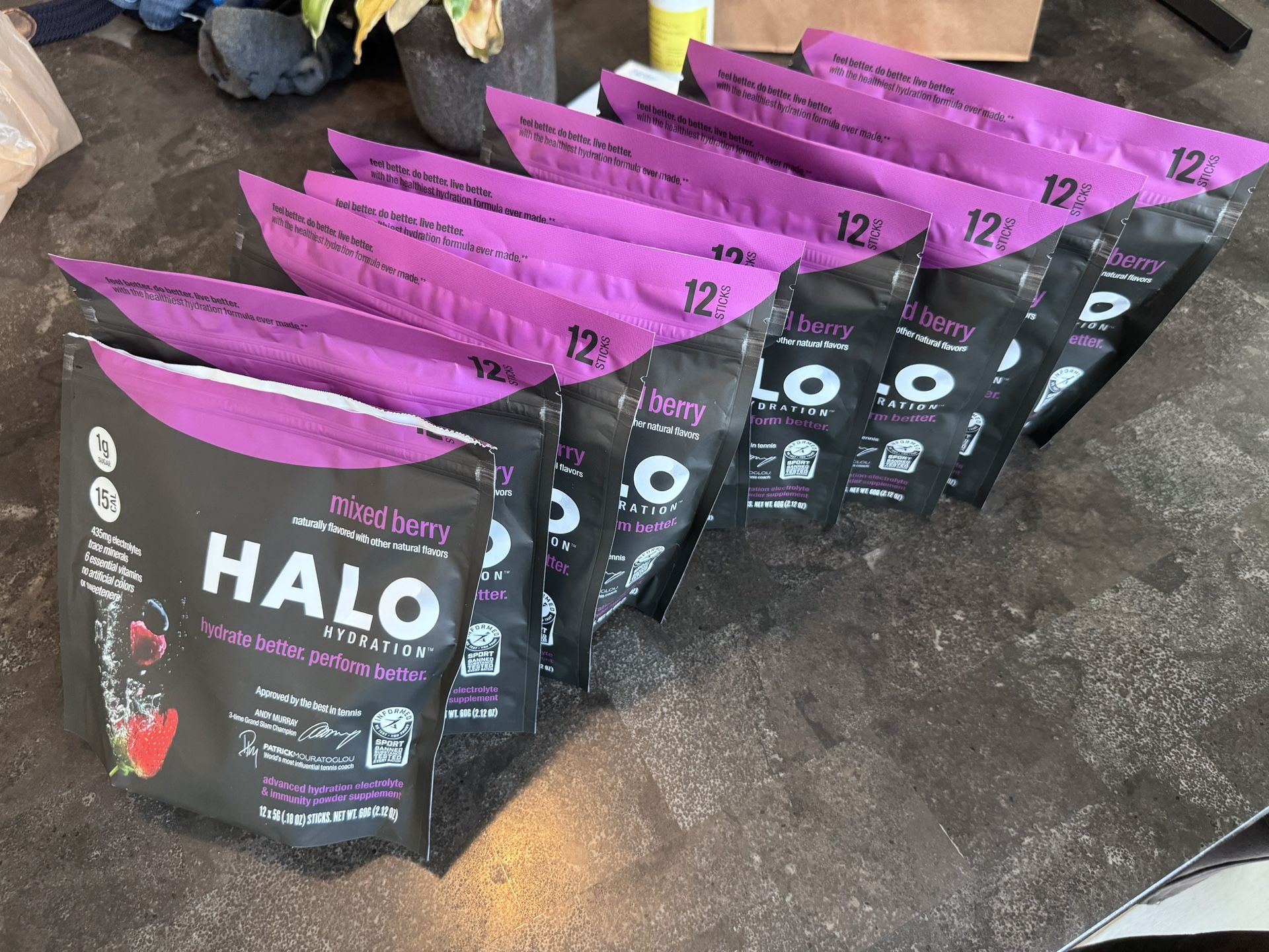 Halo Hydration Electrolyte Packets 96 Servings