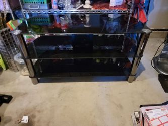 glass tv stand