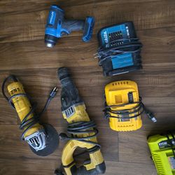 Battery Chargers And Or Drill With Charger