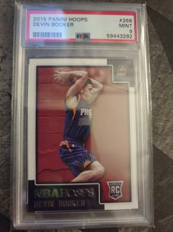2015 Hoops Devin Booker #268 PSA 9 Mint Graded Card