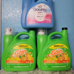Gain Detergent, Dawny Softener 