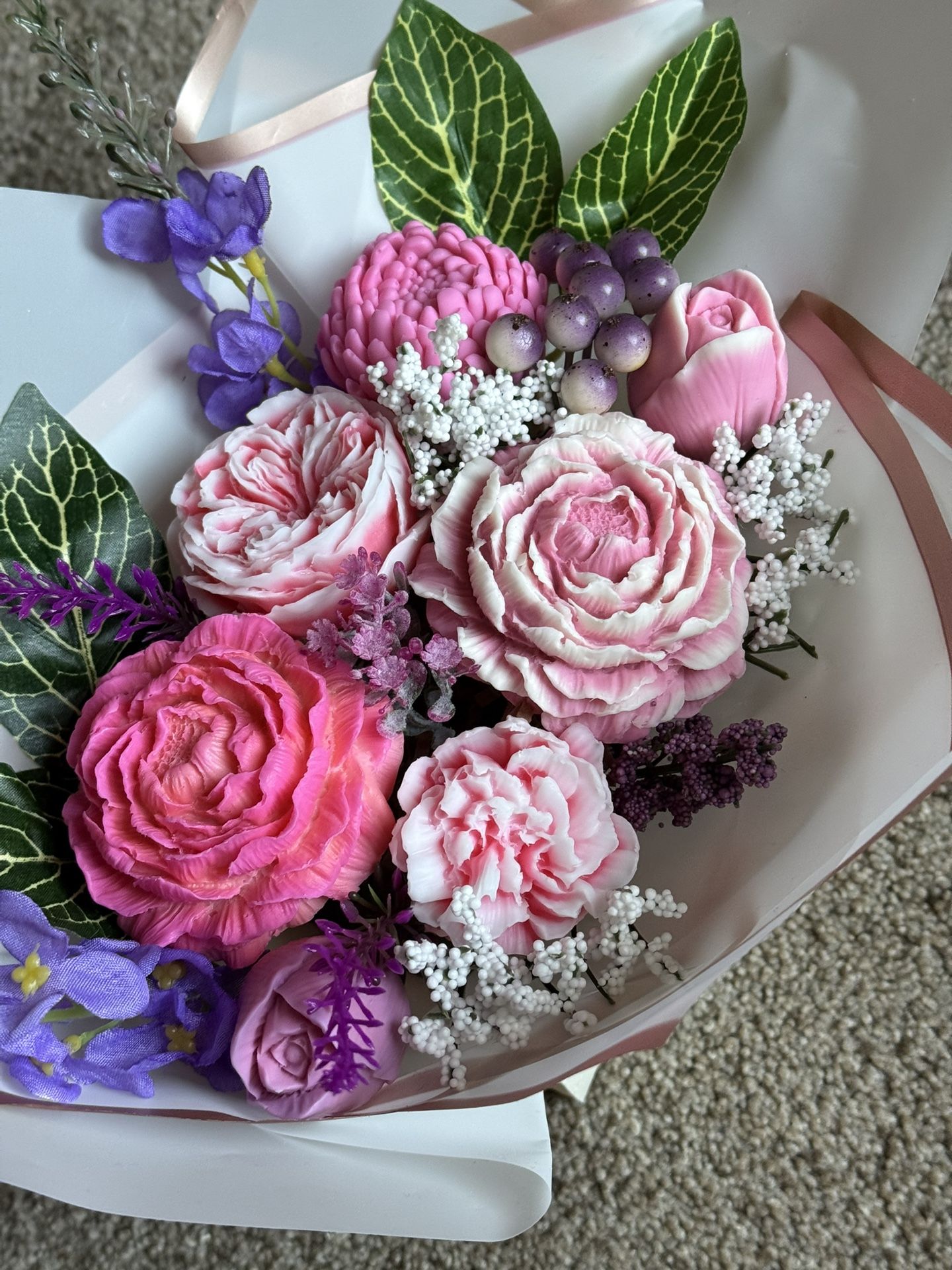 soap flowers