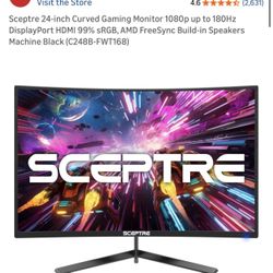 Gaming Desk And Monitor