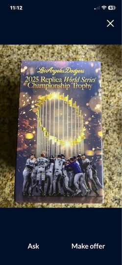 2025 Replica World Series championship trophy