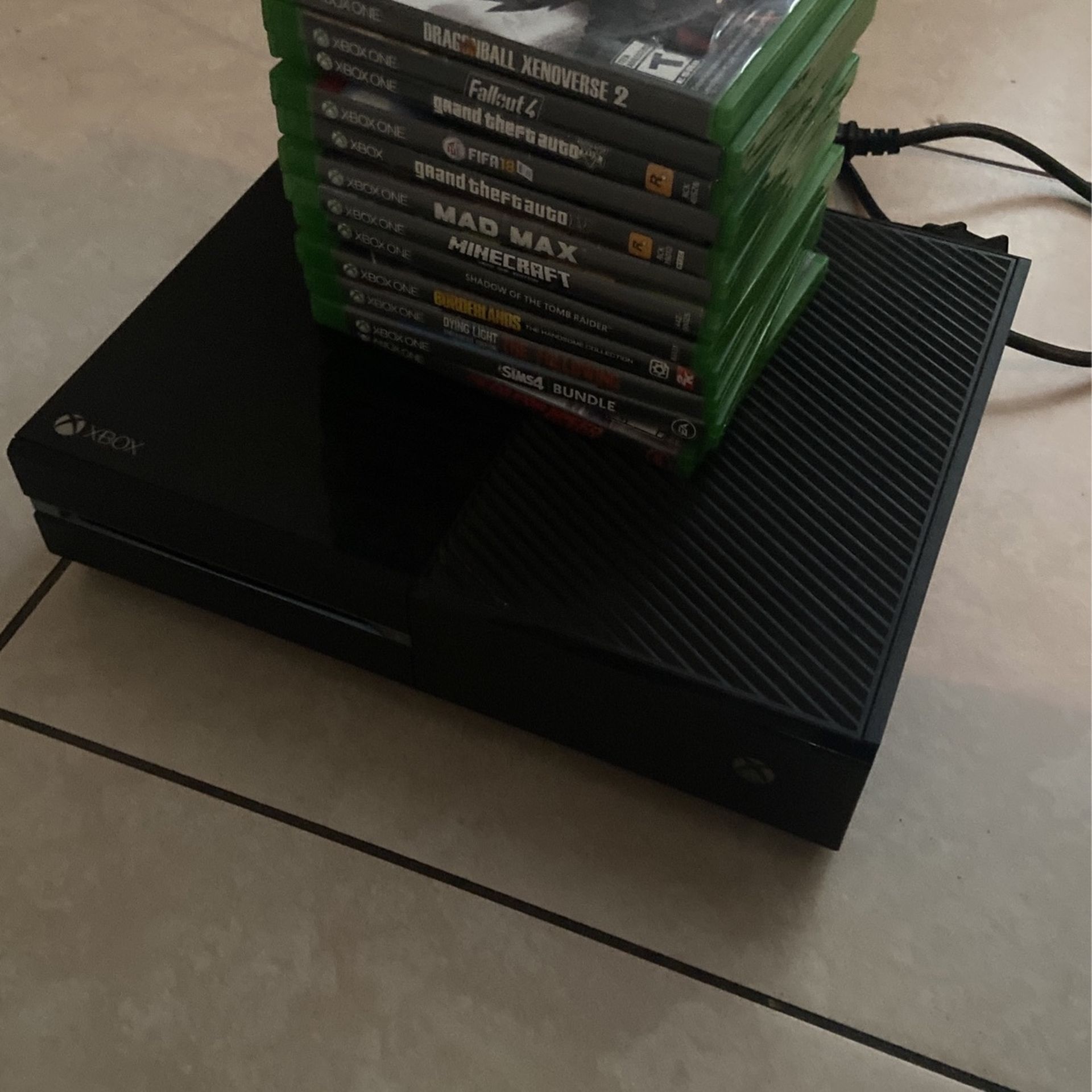 Xbox one with 12 games no hdmi