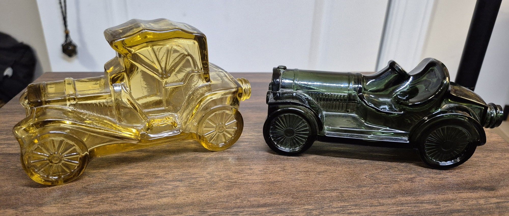 Vintage Avon Aftershave Bottles Gold Packard Green Roadster Car Decanter Bottles
