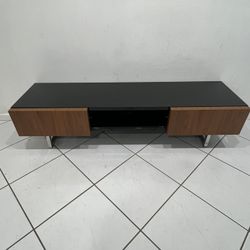 Beautiful Black Wood TV Stand Television Table Media Center Console Cabinet 65”-75”