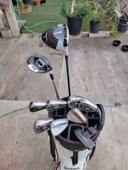 Taylormade M4 & M2 Golf Club Set Right Handed Stiff Flex W/TaylorMade Cart Bag *NICE