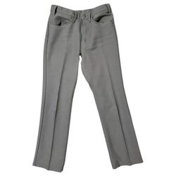LEVI’S medium gray vintage 1970s high-waisted flare trousers