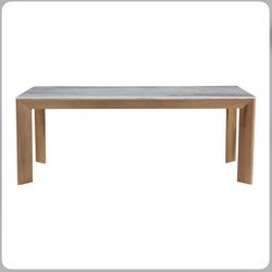 Moe’s Angle Marble Dining Table Rectangular Large