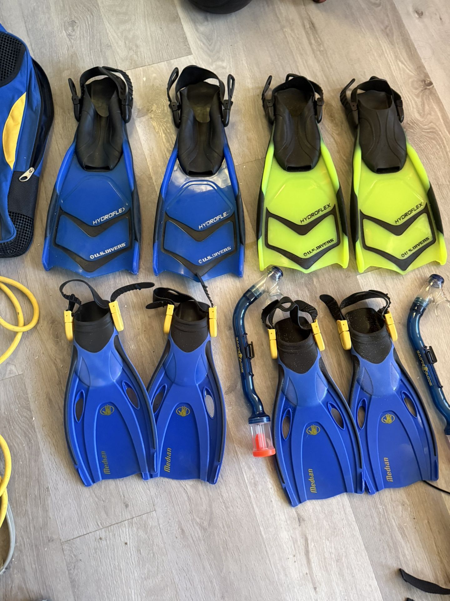 Diving Fins 4 Sets All For $35 2 Adult And 2 Children’s