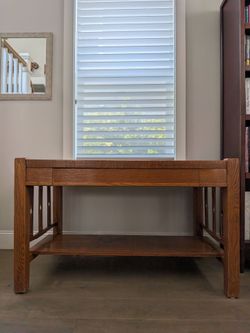 Solid Wood Mission Style Library Table