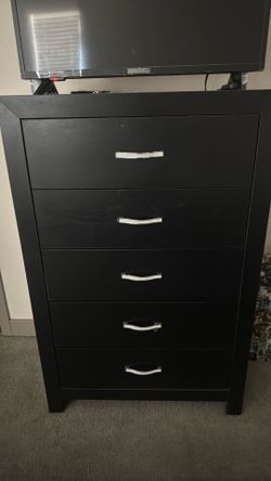 Black dresser