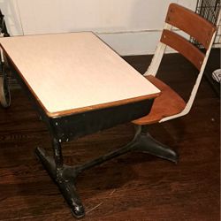 Two Metal School Desk Make Offers 