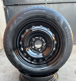 1 GOOD USED RIM & TIRE FOR SPARE HYUNDAI SONATA 16X6 1/2  5X4.5 EVERLAST TIRE $50 PICKUP ONLY