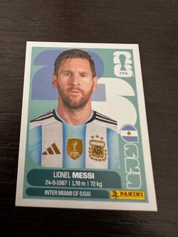 Panini sticker Messi - ARG 17 - World Cup 2026